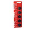 Button Cell Battery, Lithium Manganese Dioxide, CR2430, 3V, 300mAh, Pack of 5 pieces